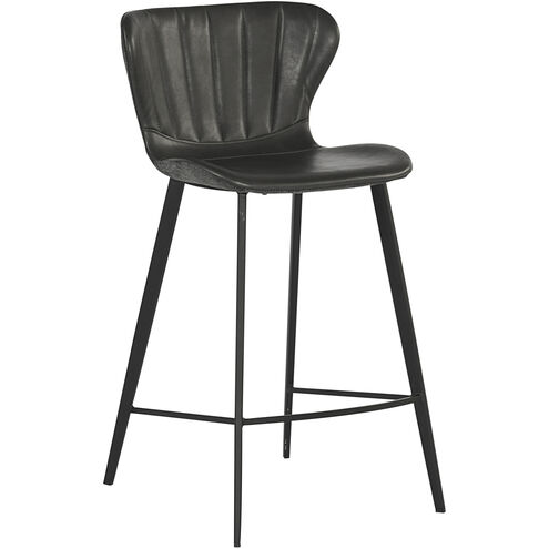 Arabella 35.75 inch Bravo Portabella / Polo Club Kohl Grey Counter Stool